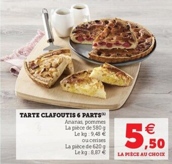 Hyper U Tarte Clafoutis 6 Parts offre