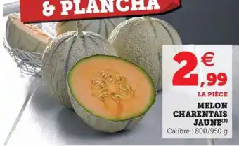 Hyper U Melon Charentals Jaune offre