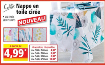 Norma Nappe en Toile Cirée offre
