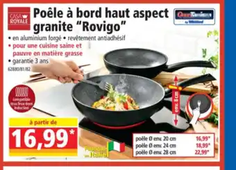 Norma Poêle à bord haut aspect granite Rovigo offre