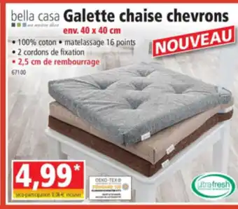 Norma Galette chaise chevrons offre