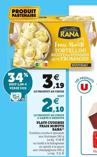 Super U Rana plats cuisines frais minute offre