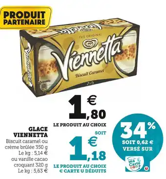 Super U Viennetta glace offre