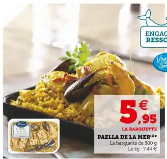 Super U Briau paella de la mer offre