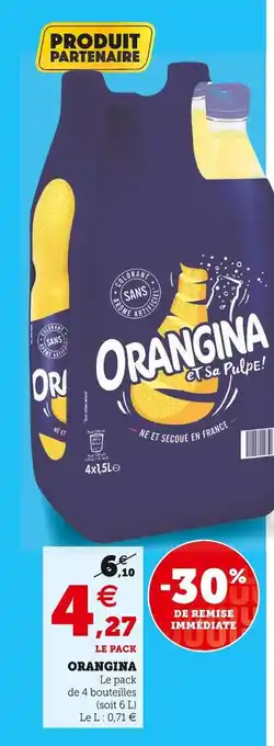 Super U Orangina orangina offre