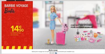 Carrefour Barbie barbie voyage offre