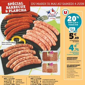 Super U U assortiment barbecue offre