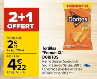 Carrefour Doritos tortillas "format xl" offre