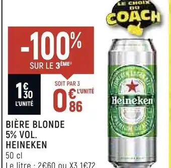 Spar Heineken bière blonde 5% vol. offre