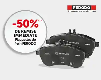 Roady Ferodo bon plan sur les plaquettes de frein offre