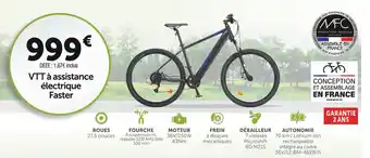 Roady Manufacture française du cycle vtt à assistance électrique faster offre