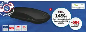 Roady Green valley coffre de toit wollemi ecospace offre