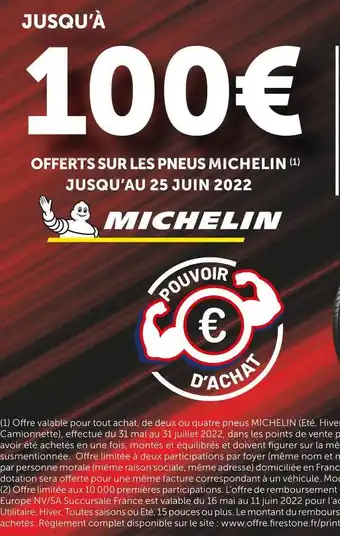 Michelin bon plan sur les pneus michelin