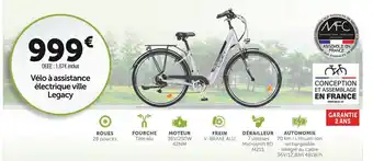Roady Manufacture française du cycle vélo à assistance électrique ville legacy offre