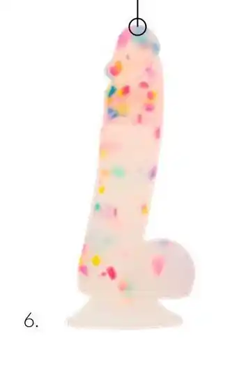Addiction gode ventouse party marty confetti 19 cm
