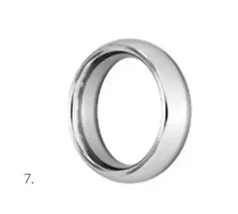 Locked cockring en acier torus 4,5 cm
