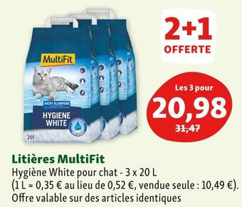 Maxi Zoo Multifit litières offre