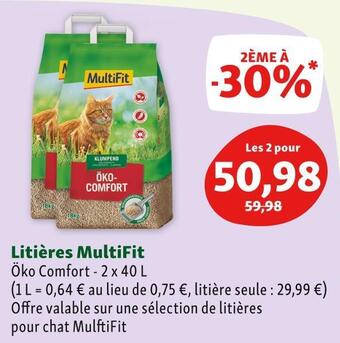 Maxi Zoo Multifit litières multifit offre