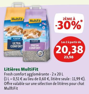 Maxi Zoo Multifit litières offre