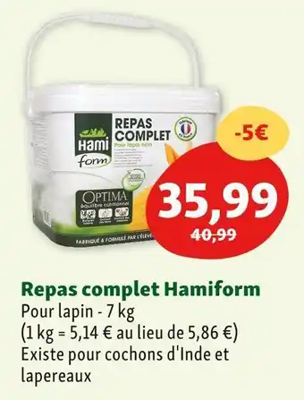 Maxi Zoo Repas complet hamiform offre