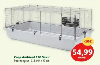 Maxi Zoo Cage ambient 120 savic offre