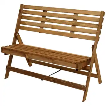 Action Banc de jardin rabattable en bois offre
