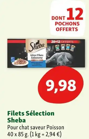 Maxi Zoo Sheba filets sélection sheba offre