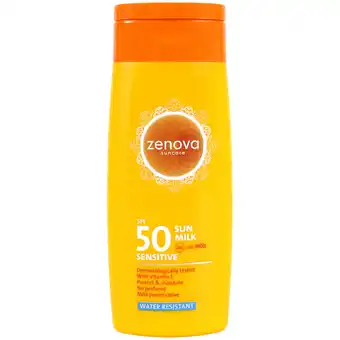 Action Zenova lait solaire zenova sensitive offre