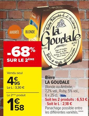 Carrefour Market La goudale bière offre