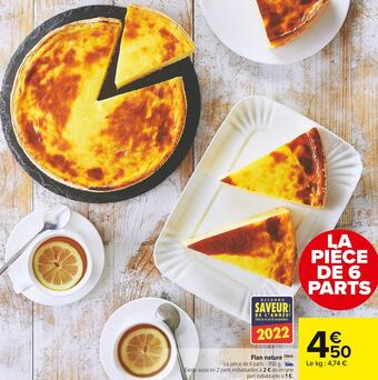 Carrefour Market Flan nature offre