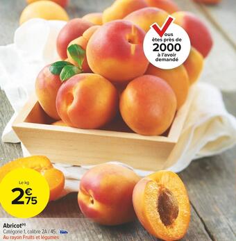 Carrefour Market Abricot offre