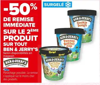 Carrefour Market Ben & jerry’s bon plan sur tout ben & jerry’s offre