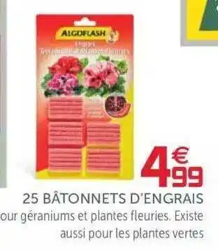 Gifi 25 Bâtonnets D'engrais offre