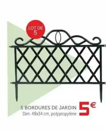 Gifi 5 Bordures De Jardin offre