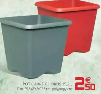 Gifi Pot Carré Chorus 15,2 L offre