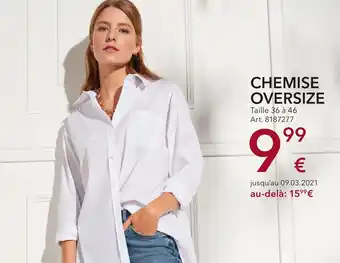 Takko Chemise Oversize offre