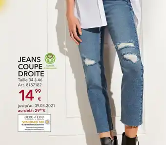 Jeans Coupe Droite