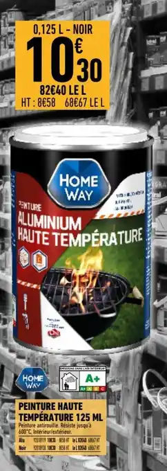 Brico Cash HomeWay Peinture Haute Température 125 ml offre