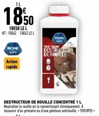 Brico Cash Destructeur de Rouille Concentré 1 L offre