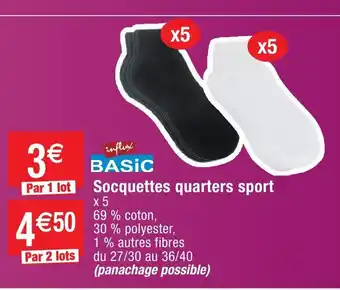 Migros Socquettes quarters sport offre