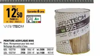 Brico Cash Variatech Peinture Acrylique Bois offre