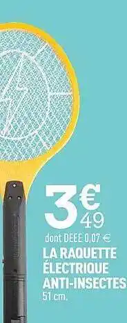 Centrakor La Raquette électrique Anti-insectes offre