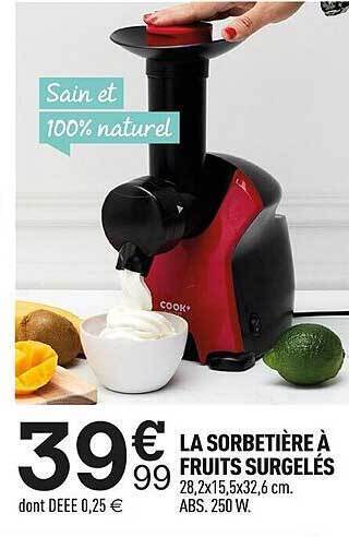 La Sorbetière à Fruits Surgelés