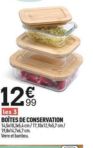 Centrakor Boîtes De Conservation offre
