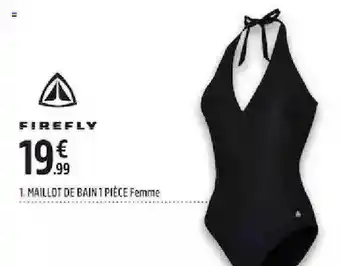 Intersport Maillot De Bain 1 Pièce Femme Firefly offre