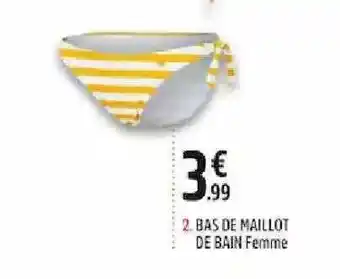 Intersport Bas De Maillot De Bain Femme offre