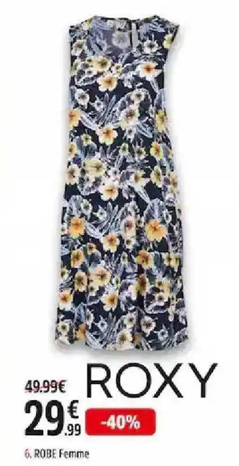 Intersport Robe Femme Roxy offre