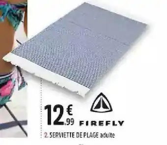 Intersport Serviette De Plage Adulte Firefly offre