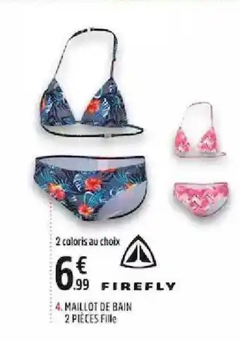 Intersport Maillot De Bain 2 Pièces Fille Firefly offre