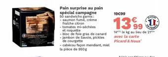 Pain Surprise Au Pain Spécial Campagne